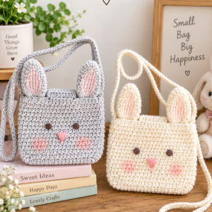 Crochet Bunny Bag Pattern – Cute Bunny Crossbody Bag PDF