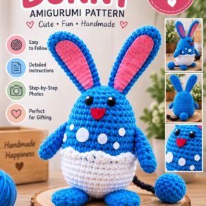 Crochet Bunny Amigurumi Pattern – Cute PDF Pattern
