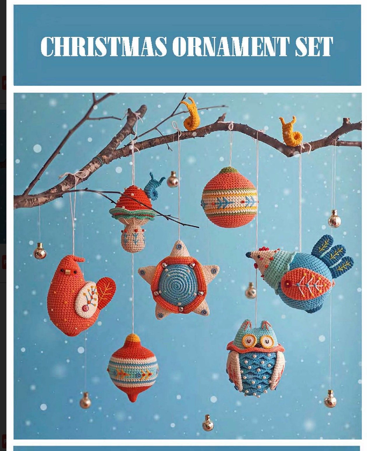 Christmas Crochet Ornament Set Pattern – PDF - Image 3